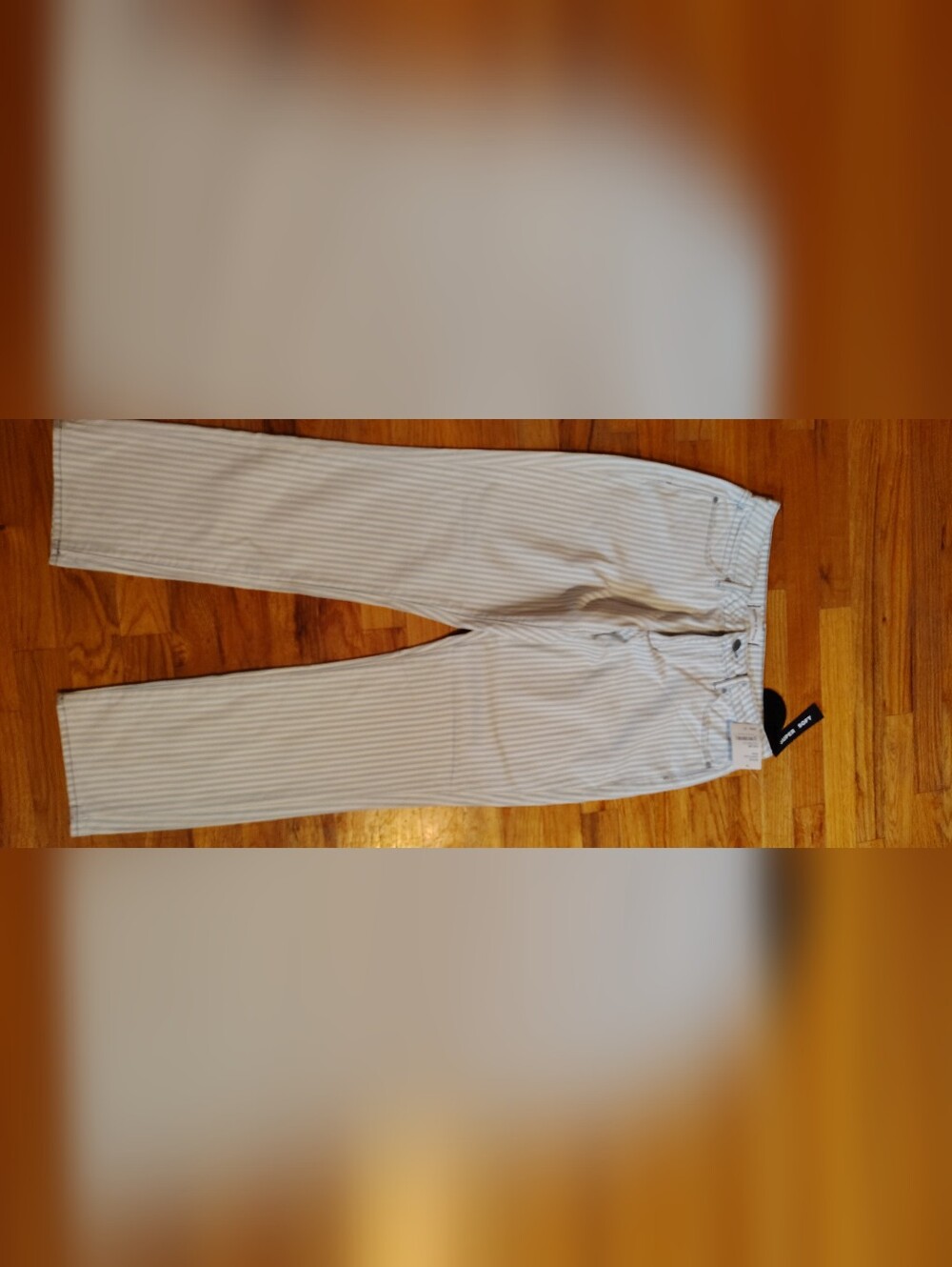 Articles Of Society Light Blue and White Striped Jeans Size 27 NWT
